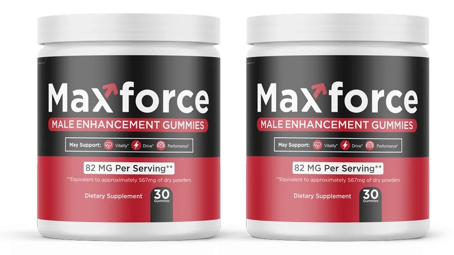 2 white-capped Maxforce tubs with the black and red label