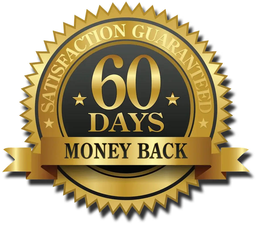 60 days money back badge